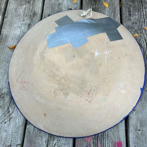 Beautiful 16” Mexican Folk Art Plate Pottery Wall Hanging Colorful Teracotta - Picture 11 of 16